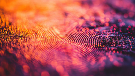 This abstract image features intricate ripple effects on a colorful surface, showcasing vibrant patterns of light and reflections in a dreamlike setting.の素材