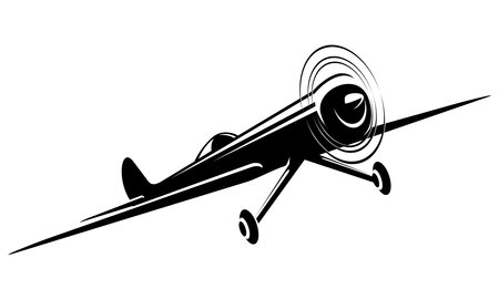 Airplane vector illustration isolated on a white background. Vector illustration.のイラスト素材