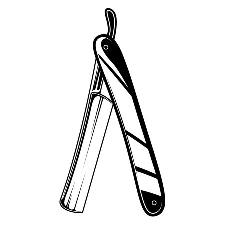 Razor blade icon. Outline illustration of razor blade vector icon for webのイラスト素材