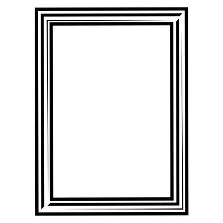 Border frame line deco vector art simple line corner decor vintage retroのイラスト素材