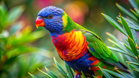 Rainbow Lorikeet (Trichoglossus haematodus)の素材