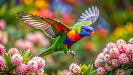Rainbow Lorikeet (Trichoglossus haematodus)の素材