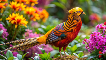 Golden pheasant (Phasianus colchicus)の素材