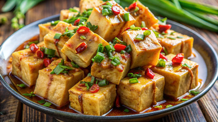 Tofu Tofu, a popular Chinese dish made from tofuの素材