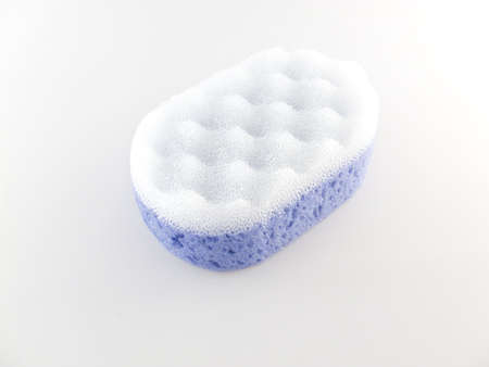 blue sponge の写真素材