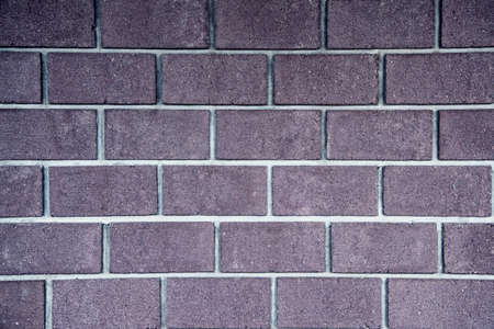 Color purple bricks wall background. Texture