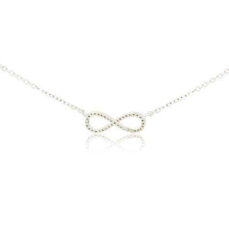 Silver fashion pendant isolated on white backgroundの写真素材