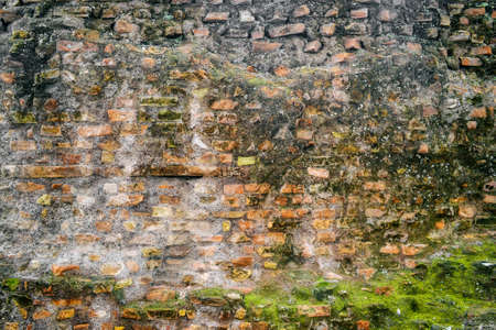 Ancient Roman brickwork.の写真素材