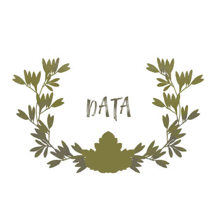 Frame olive Design Olive digital clip art beautiful watercolor drawing flowers illustration similarの写真素材