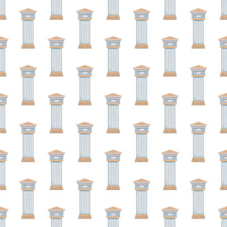 background pattern with blue mail boxesの写真素材