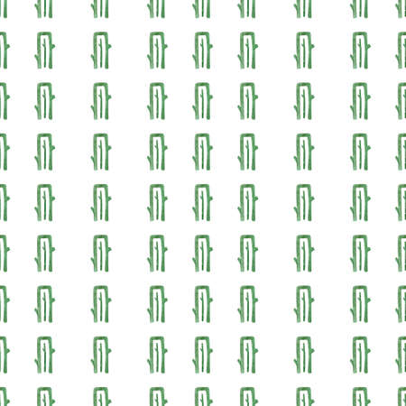 Seamless pattern. Green leaf ornaments on a red background. Repeating ornament for fabric tiles.の写真素材