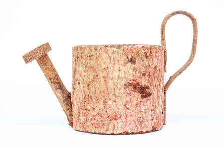 watering pot on White background and isolatedの写真素材