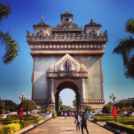 Victory Gate of Vientien Laosの素材