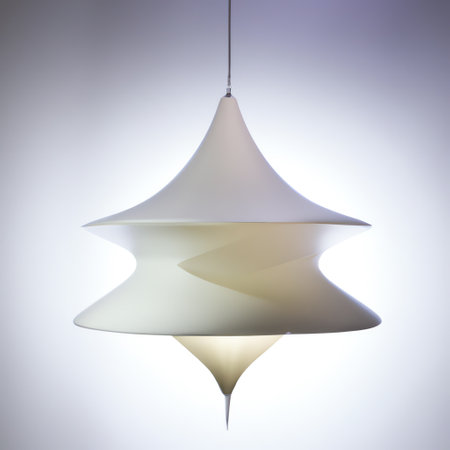 Lamp on a white background. AI generated futuristic lamp.の素材