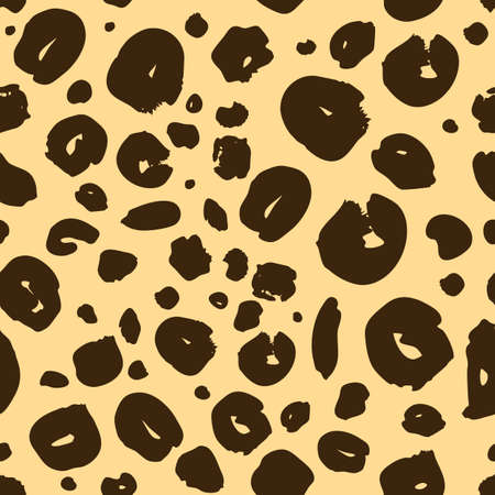 cheetah skin seamless texture, leopard background endless textureのイラスト素材