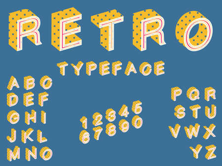 modern font with letters, uppercase and lowercaseのイラスト素材