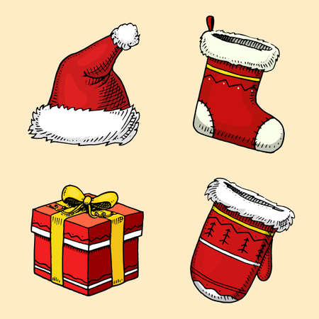 Winter holiday decoration.のイラスト素材