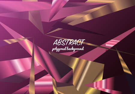 Abstract polygonal crystals mosaic backdrop designのイラスト素材