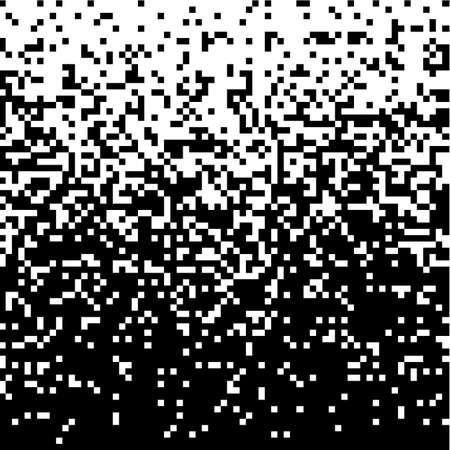 Pixel gradient, Monochrome background, abstract mosaic, black white halftone shade. Vector illustration noise for website or posterのイラスト素材