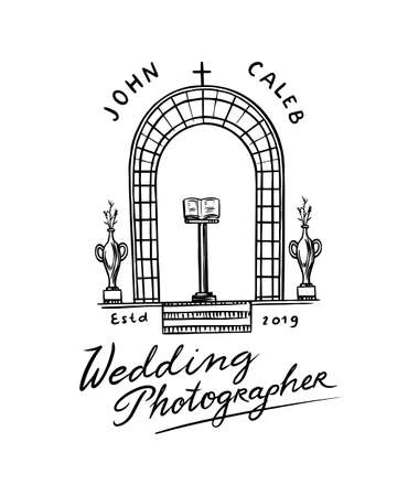 Wedding arch.のイラスト素材