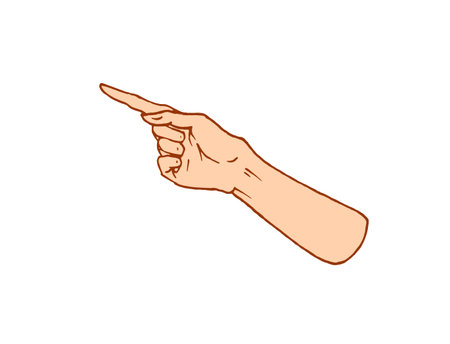 Gestures arms stop, palm, thumbs up, finger pointer, ok, like and pray or handshake, fist and peace or rock n roll. engraved hand drawn in old sketch style, vintage collection of emotion and signs.のイラスト素材