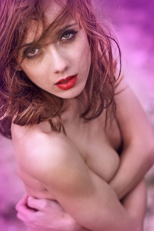 Portrait of young girlの写真素材