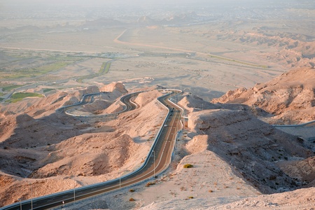 Jebel Hafeet Road  United Arab Emiratesの写真素材