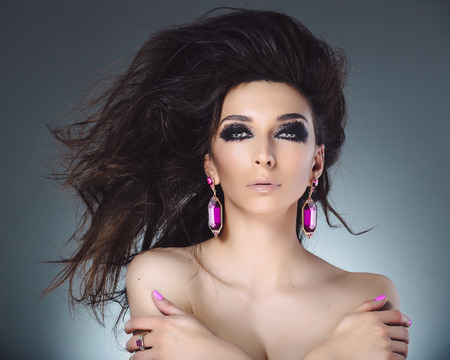 Glamour Fashion Woman Portraitの写真素材
