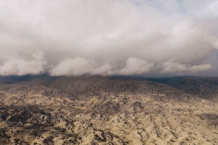 Majestic view of mountains and white clouds. Gazipasa, Antalya, Turkeyの写真素材