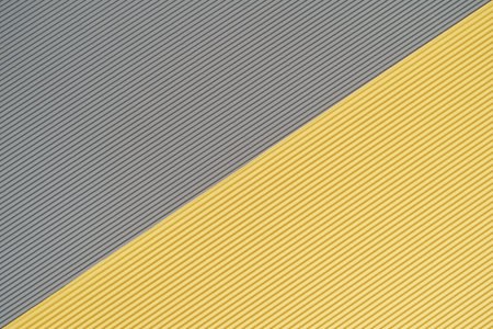 Gray and yellow two tone color paper background with stripes. Abstract background modern hipster...