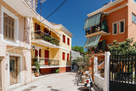 Quaint Mediterranean Alleyway Charmの写真素材