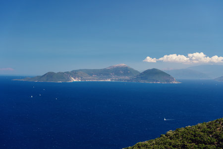 Breathtaking view of a serene Mediterranean island