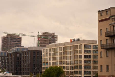 BERLIN, GERMANY - September 18, 2021: Zalando main office buildingのeditorial素材