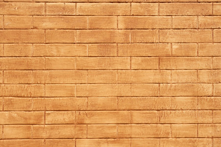 A wall of painted kirpech as a background