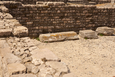 Ancient ruins in the city of Zadar, Croatiaの写真素材
