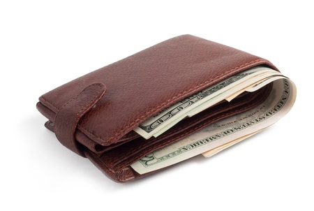 Money in walletの写真素材