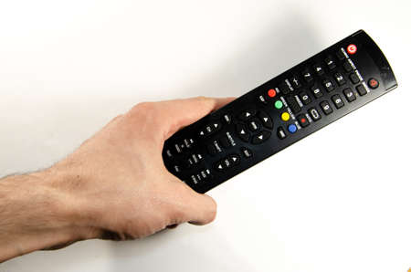 Remote control from the equipment in the handsの写真素材