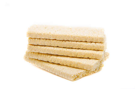 Loafs for weight loss. Crispbread for diabetics. Sugar-free bread. Dietary bread rolls on a white...