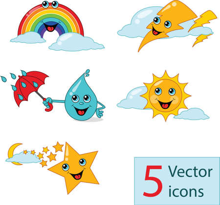 icon weather lovely nurseries. Vector illustrationのイラスト素材