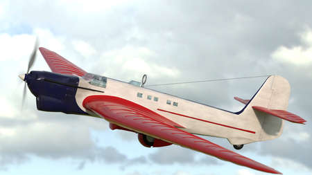 3D illustration. historical Soviet aircraft Ant-25