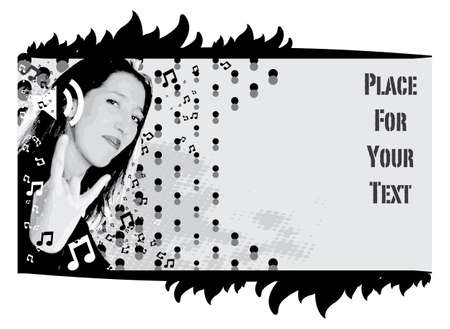 Design on the theme of a musical eventのイラスト素材
