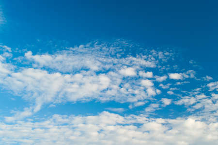 Beautiful sky with many clouds. Very bright scenic background.の写真素材