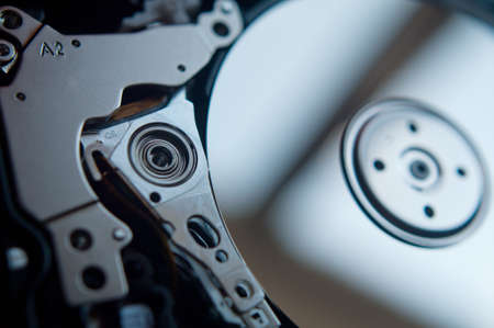 PC hard drive closeup. Backup theme.の写真素材