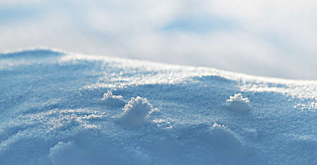 Real beautiful snow background. Winter Christmas theme.