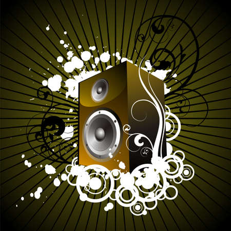 retro music illustrationのイラスト素材