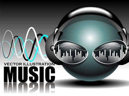 vecor music illustrationのイラスト素材