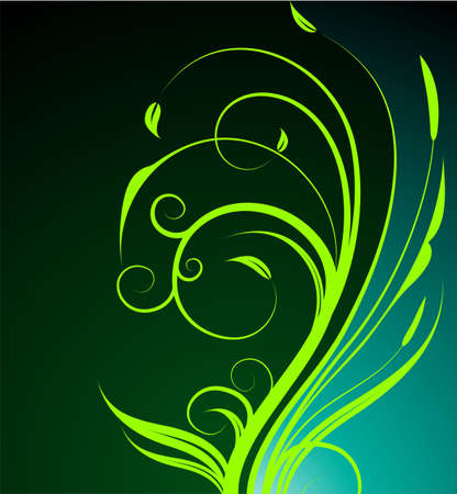 spring background illustration with floral motiveのイラスト素材