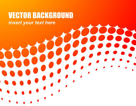abstract  background with orange circle pattern and text spaceのイラスト素材