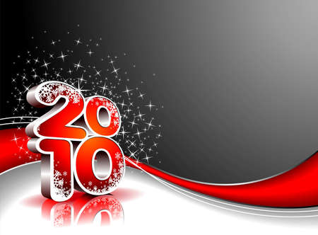  Happy New Year illustration for 2010.のイラスト素材