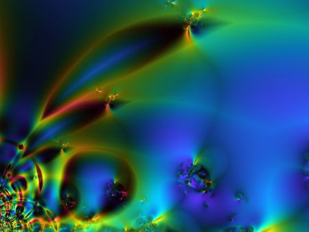 Sea world, illustration, abstract composition, computer-generated, fractal art, high detail,の写真素材